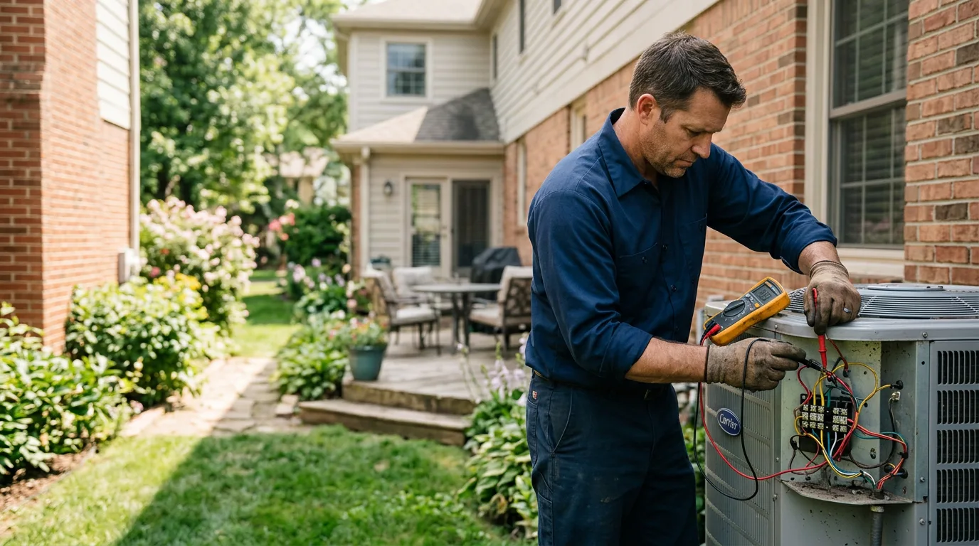 HVAC technician working near Highgate Center, VT